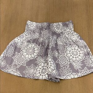 Lotus and Luna Floral Pull On Patterned Shorts One Size